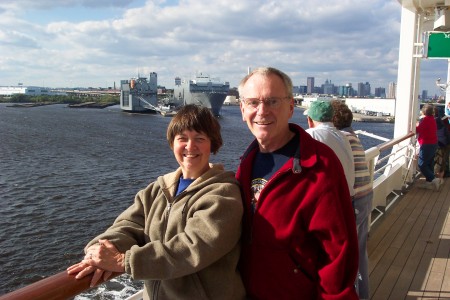 Charlie and Mary on cruise