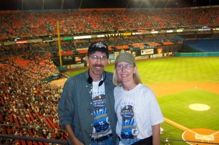 Jim and Melinda at 2003 World Series
