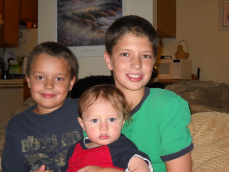 Grandchildren---Nick, Jacob, and Austin