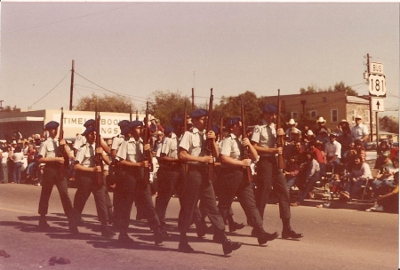 ROTC drill team Beevile tx. 84