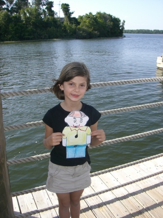 Samantha with Flat Stanley