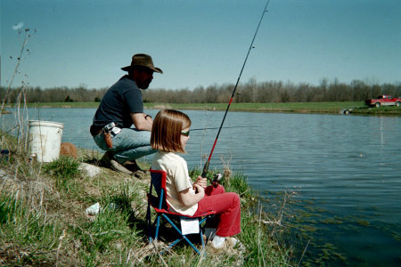 Fishing w/ Dad - summer 2004