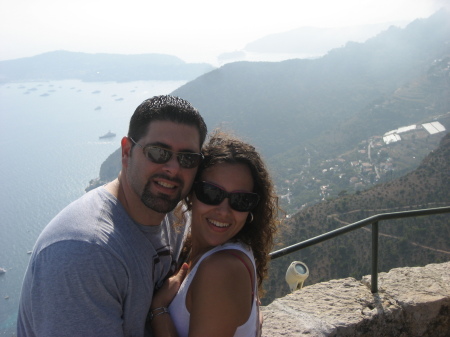 Wife and I, in Italy