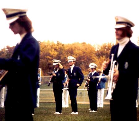 Marching band, fall of 1974