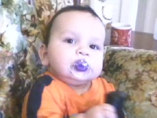 nathan with pacifier