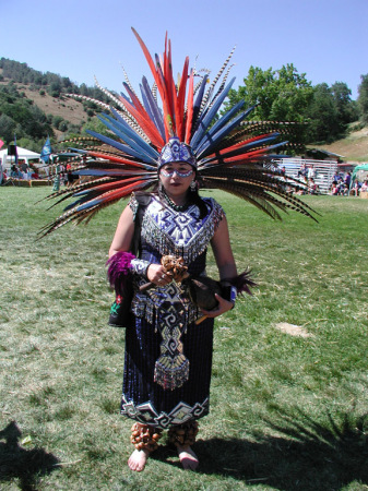Edie at the Pow wow