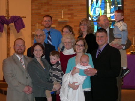 My newest grandson's baptism.