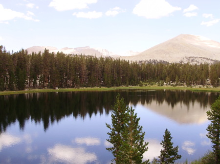 Hidden Lake in the Sierra Nevada Mountains