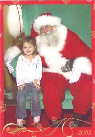 Jayden with Santa  Dec 2008