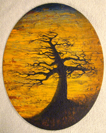 Latex tree painting
