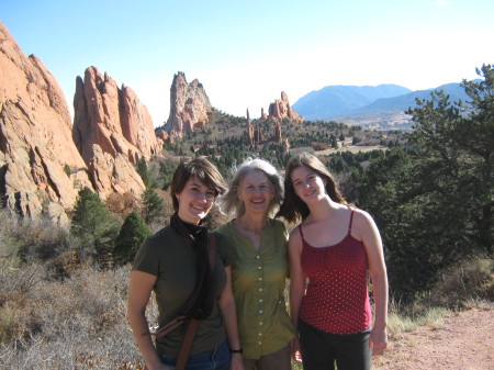 With the girls at Garden of the Gods.