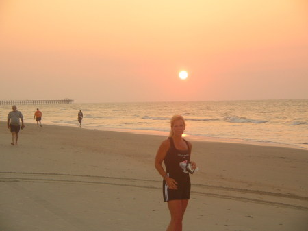 My favorite place to run- the beach!