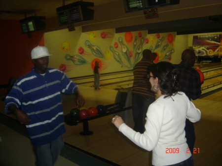 Da'Quain and my wife best friend dancing