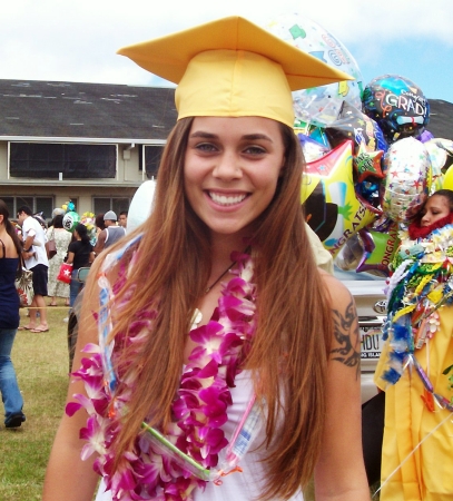 My baby girl Missy at Graduation in Hawaii