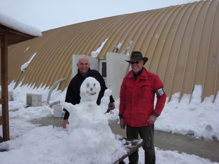 Fun in the Snow & our 1st Afghan Born Snowman