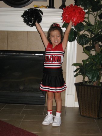 Katie, the cheerleader