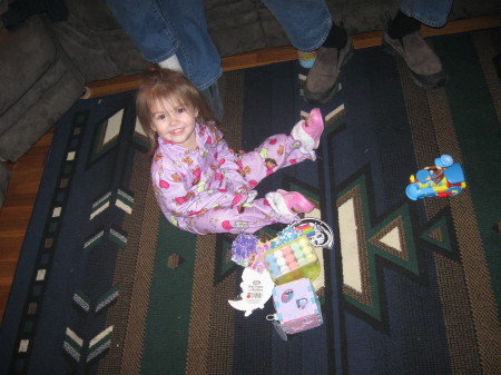 Grandaughter Paige at Christmas 2008