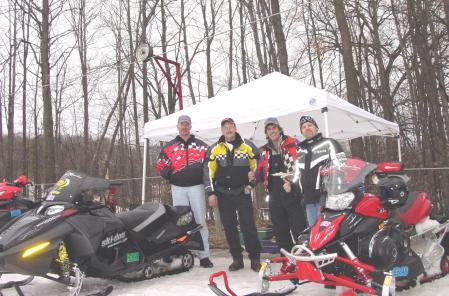 Schuss Mountain Snowmobile Drag Race