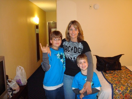Me with my boys after AC/DC Concert