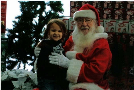 Nana's Baby girl with Santa