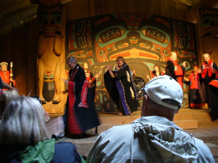 Dancing with the Native Alaskans, Sept. 2008