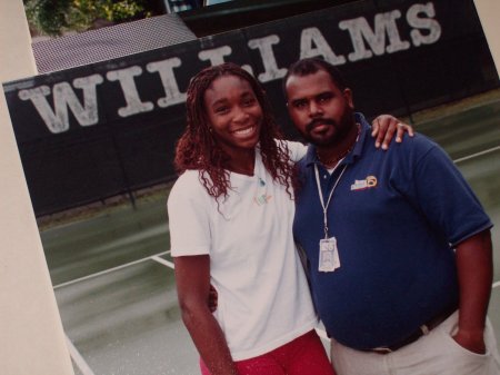 Me with Venus Williams in 2000.