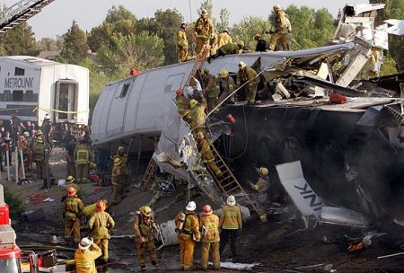 Metrolink vs Freight train Sept.2008