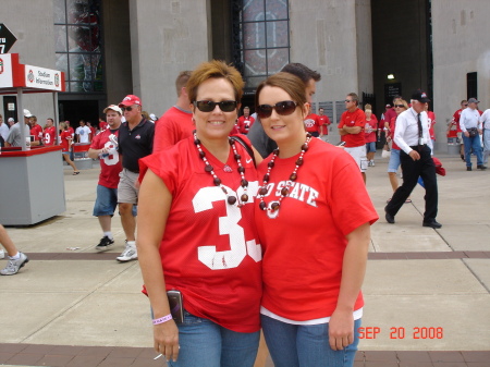 Lorraine and I at her 1st OSU game / Sept. 08