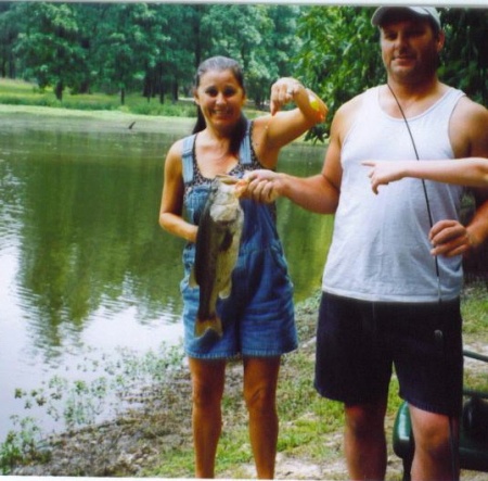 wife and I fishin