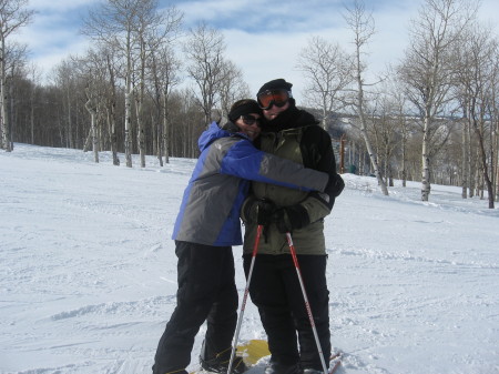 Snow skiing