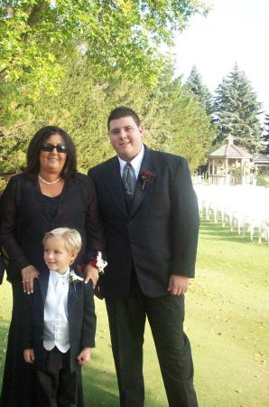 Me my Son and Nephew at My Step son's wedding