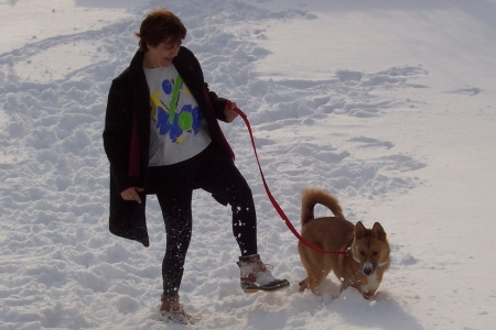 her first snow storm