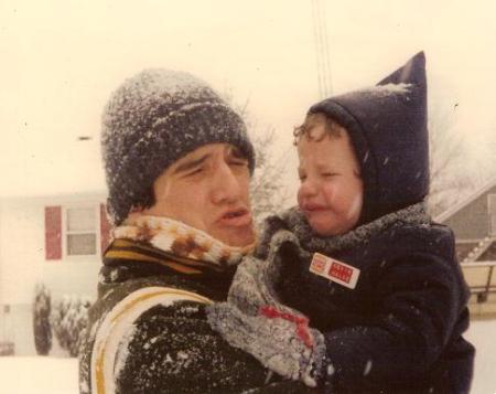 kevin & Dad in Spartan jacket