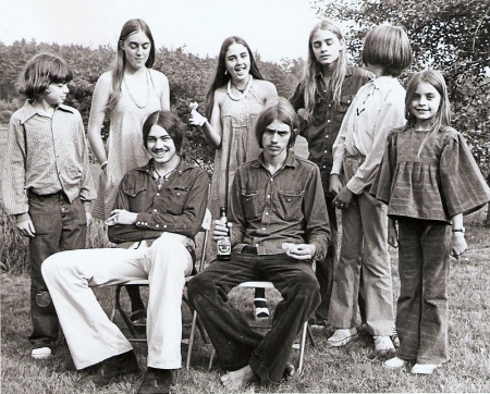 my brothers and sisters around 1974