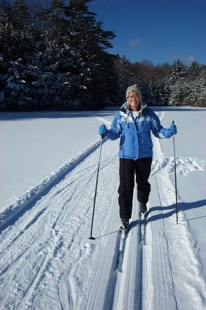 chris skiing on lake 2