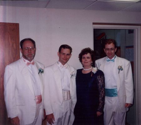 my family at a 1992 wedding