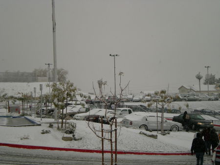 Snow in Barstow