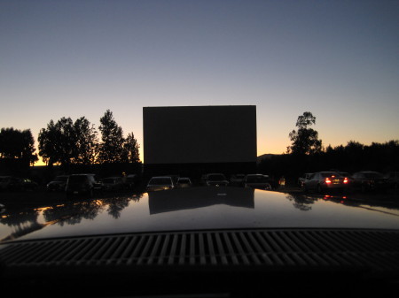 Sunset at the Santee Drive-In.