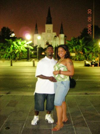 Me & My Sweetie in from of Jackson Square, NO
