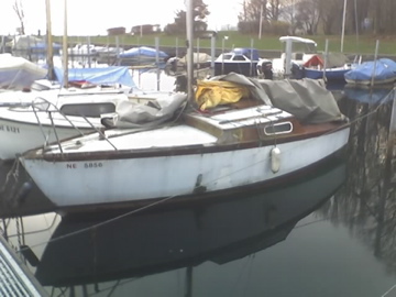 my boat in the water