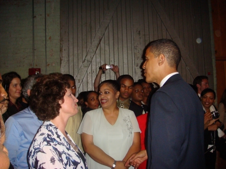Muriel, President Barack Obama, stranger