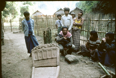 Examining 800 lb "Footprint of Budda" in Burma