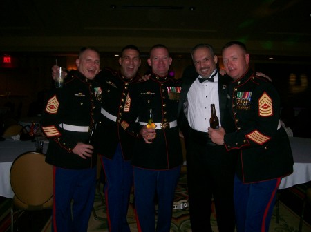 me and my homies USMC B Day ball 2008