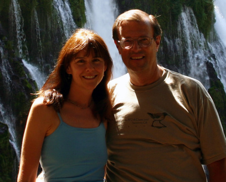 Susan and Tom at Burney Falls, CA