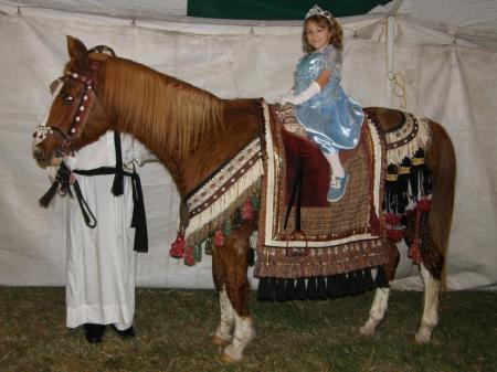 Jahnee on horseback Halloween 2008