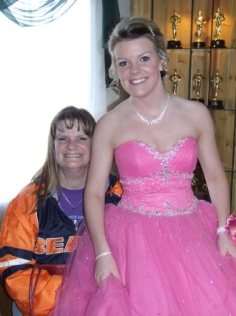 My youngest Briana and myself at prom