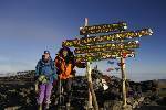 (sister)Karen on top of Kilimanjaro