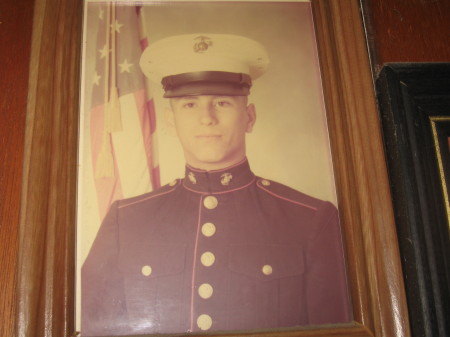 1975 USMC boot camp in Dress Blues