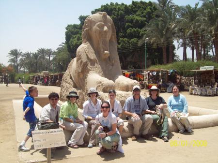 Flossie (on far right) open air museum Egypt