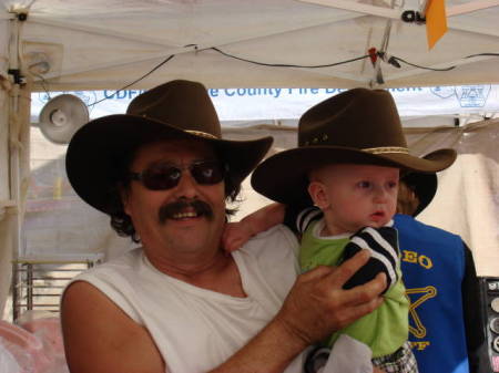 Me and my Grandson at Rodeo